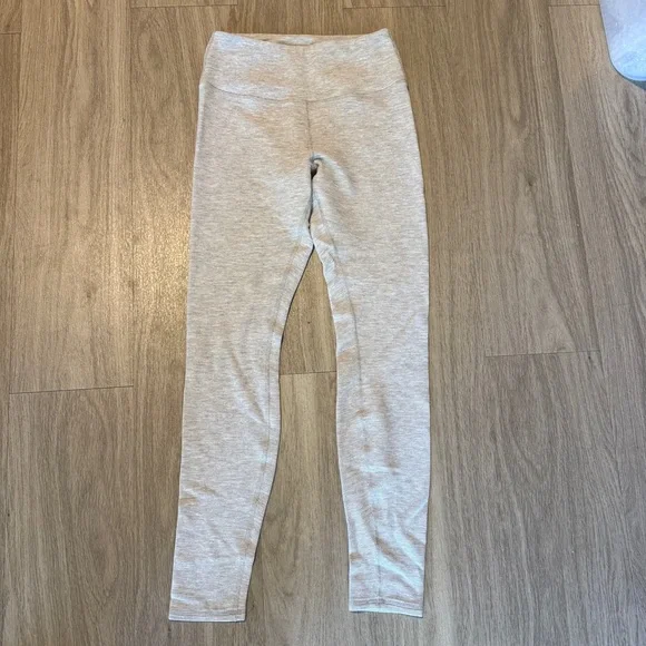 Alo Yoga High Waist Micro Waffle Low Key Leggings Sz M - Picture 4 of 7